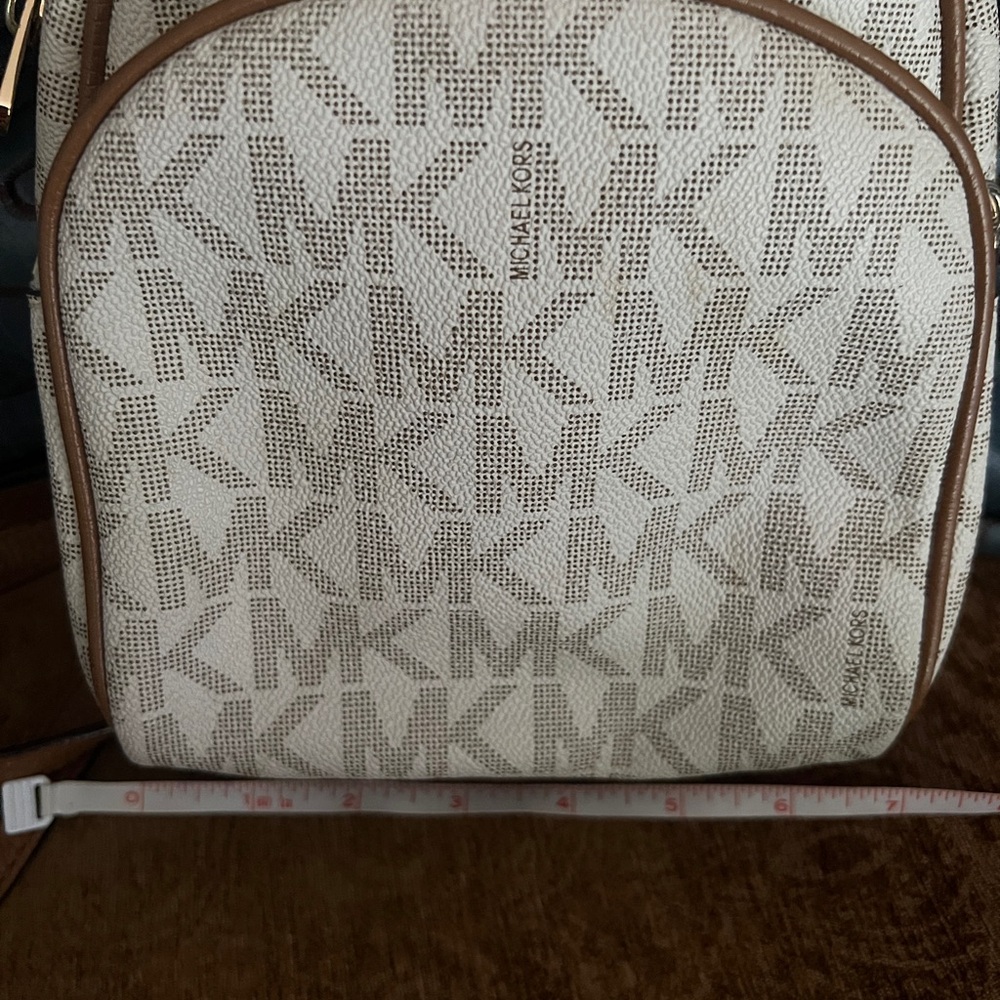 Michael Kors Beige and Brown Mini Backpack - Picture 9 of 14
